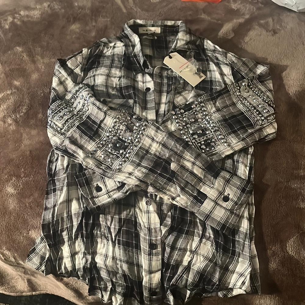 Miss Me button up shirt